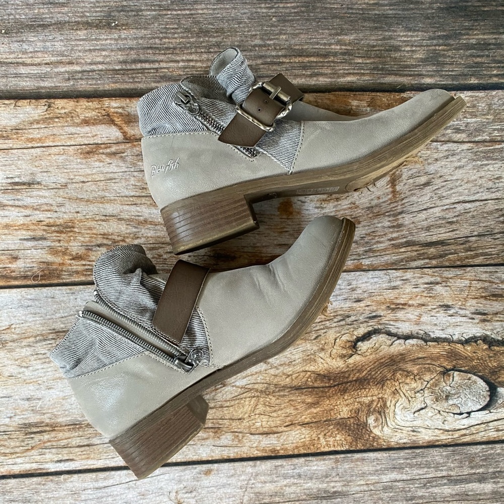 Gray booties